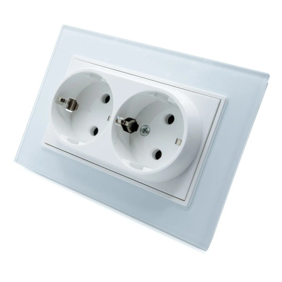 Priza dubla ingropata cu rama